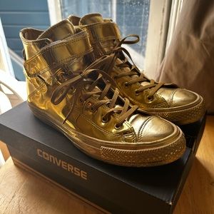All Gold custom Converse